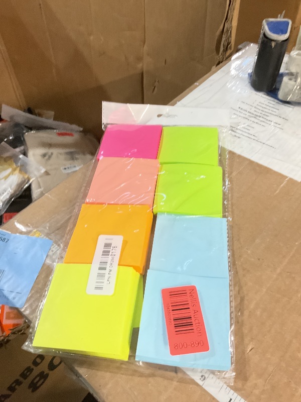 Photo 1 of (16 Pack) Pop Up Sticky Notes 3x3 in Post Accordion Stickies Super Sticking Power Memo Pads Bright Colors