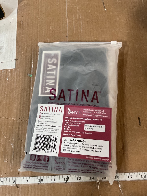 Photo 1 of SATINA High Waisted Full Length Tummy Control Leggings, Ribbed Leggings, Joggers