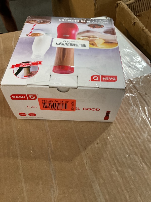 Photo 1 of (incomplete) Dash Mighty Mini 10 oz Compact Personal Bottle Blender with Travel Lid, Red