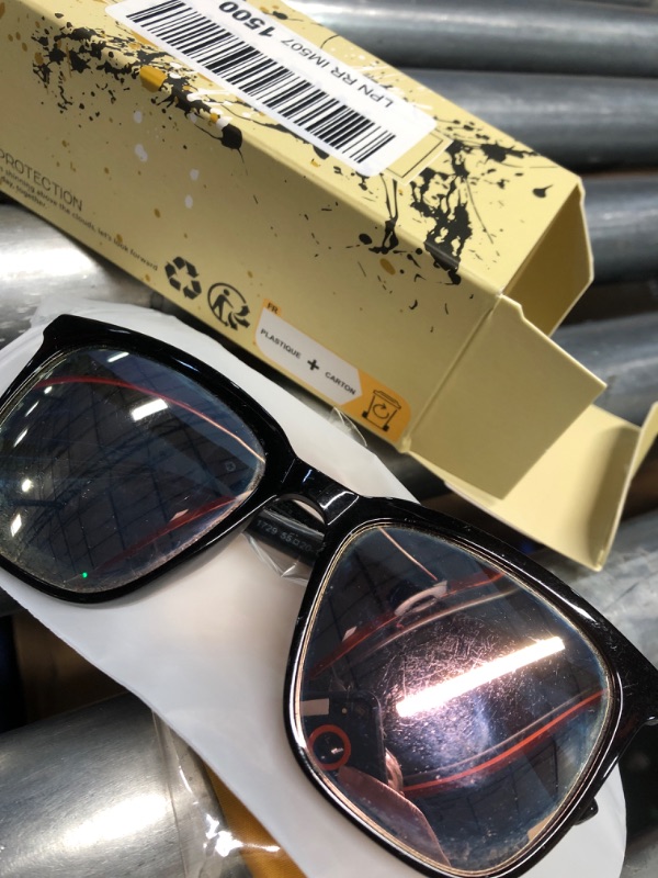 Photo 1 of (used)(see images) SIPHEW Oversized Square Sunglasses for Women|Lightweight Fashion Sunglasses 100% UV400 Protection|Polarized Mirrored Shade