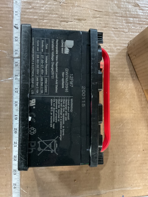 Photo 1 of (UNTESTED) 24 Volt 7Ah Battery for Huffy 24V Torex UTV 4X4 Child Ride On Car