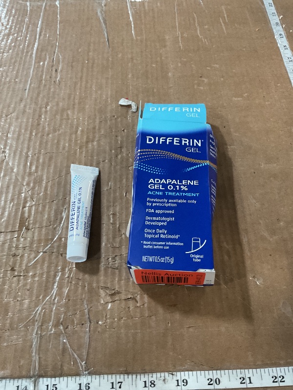 Photo 1 of *NONREFUNDABLE*
Expiration date, September 2027 Differin Acne Treatment Gel, 30 Day Supply, Retinoid Treatment for Face with 0.1% Adapalene, Gentle Skin Care for Acne Prone Sensitive Skin, 15g Tube (Packaging May Vary)