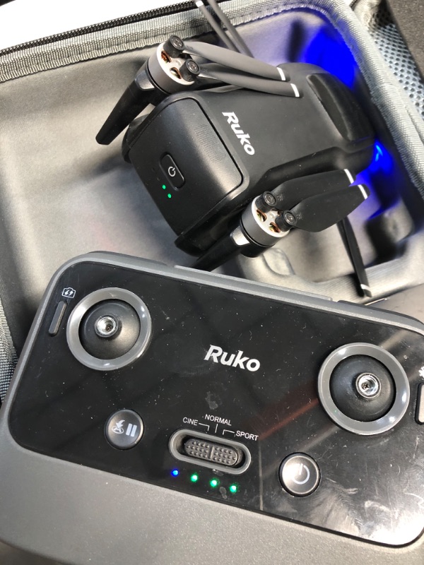 Photo 1 of (REMOTE & DRONE POWER BUT WONT CONNECT) Ruko U11MINI Drones with Camera for Adults 4K, 70Mins 2 Batteries, Under 250g, Camera Drone with GPS TOF 9800FT Long Range Auto return for beginner