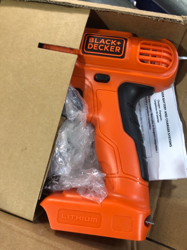 Photo 1 of (may need new battery)BLACK+DECKER 20V MAX POWERECONNECT Cordless Drill/Driver + 30 Piece Bits and Drivers Kit (LD120VA)
