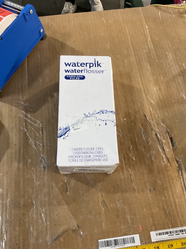 Photo 1 of **MISSING ALL ATTACHMENTS**Waterpik Cordless Pulse Rechargeable Portable Water Flosser for Teeth, Gums, Braces Care and Travel with 2 Flossing Tips, Waterproof, ADA Accepted, WF-20 White, Packaging May Vary