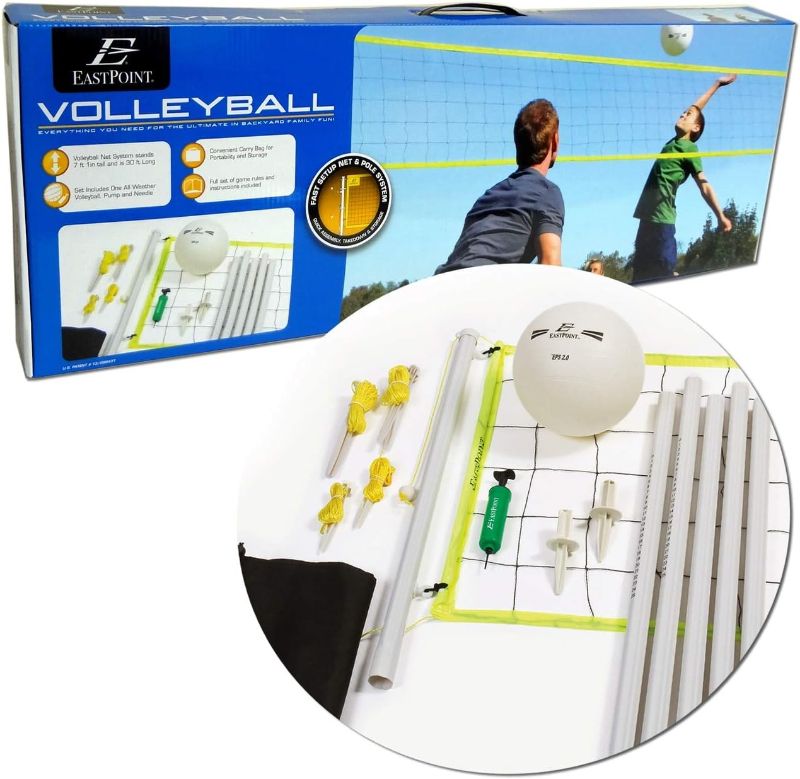Photo 1 of (original picture just for reference)
Volleyball Set, All-in-One Kit, Includes Everything for a Fun Game of Backyard Volleyball, with Sturdy Carry Bag 
