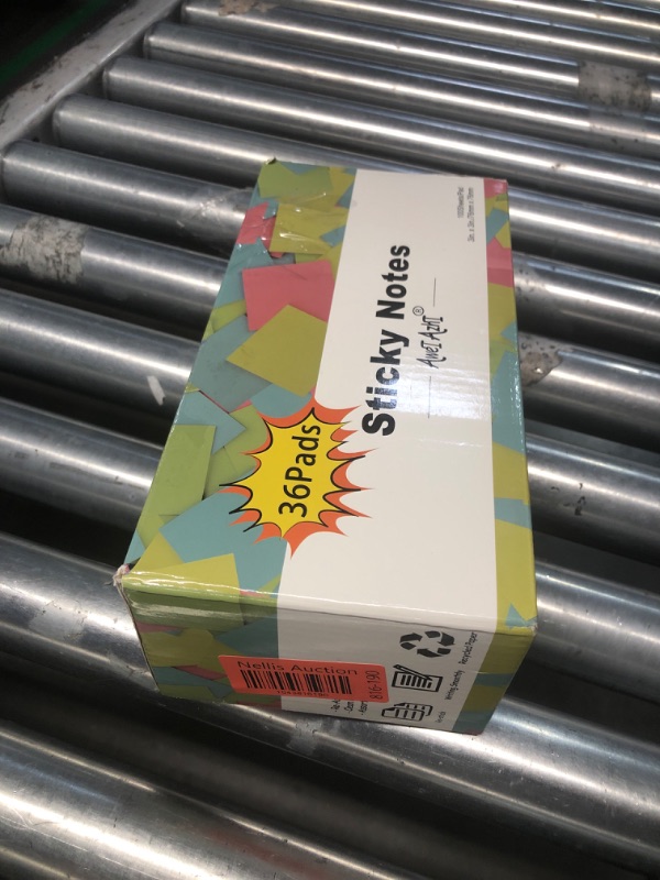 Photo 1 of Sticky Notes 3x3, Self-Stick Notes, 36 Pads, 100 Sheets/Pad, Assorted Colors Stickies, Easy to Post Notes for Study, Works, Daily Life (36)