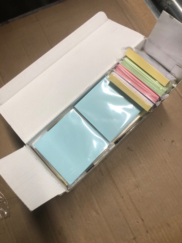 Photo 1 of Sticky Notes 3x3, Self-Stick Notes, 36 Pads, 100 Sheets/Pad, Assorted Colors Stickies, Easy to Post Notes for Study, Works, Daily Life (36)