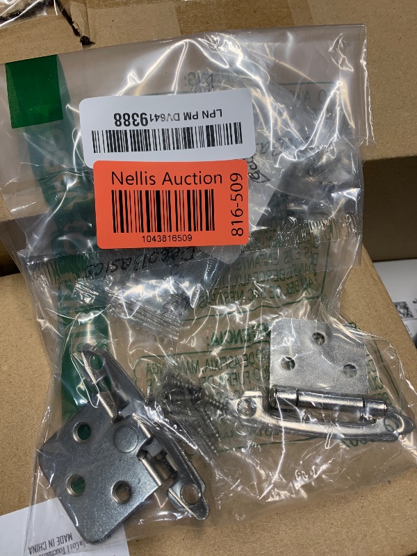 Photo 1 of DecoBasics Cabinet Hinges Brushed Nickel for Kitchen Cabinets Doors (1 Pair -2 Pcs) -1/2" Overlay (Variable) -Self Closing Kitchen Cabinet Hinges Flush Mount w/Silicon Bumpers & Hardware Screws