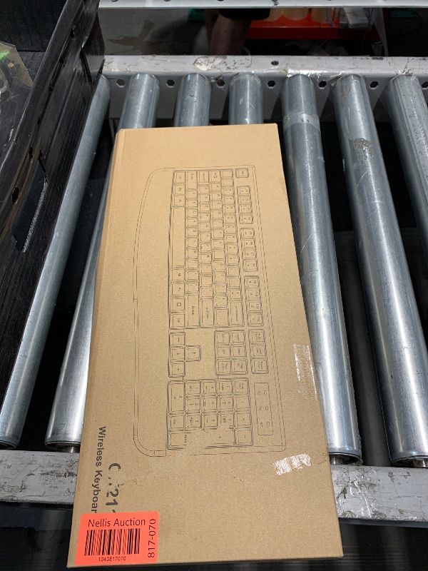 Photo 1 of EDJO Wireless Keyboard, 2.4G Ergonomic Full Size Wireless Computer Keyboard with Wrist Rest for Windows, Mac OS Desktop/Laptop/PC?Black?