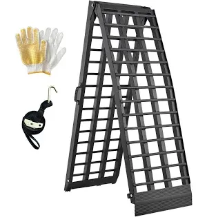 Photo 1 of 10ft Motorcycle Ramp 1500LBS Capacity, 120"x17.7" Black Truck Ramps, Loading Ramps for Pick Up Motorcycle, ATV, UTV, Dirt Bike, Lawn Mower, Golf Cart, Garden Tractor