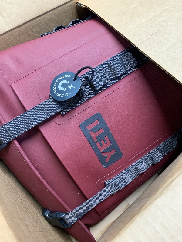 Photo 1 of YETI Hopper M12 Backpack Soft Sided Cooler with MagShield Access, Wild Vine Red