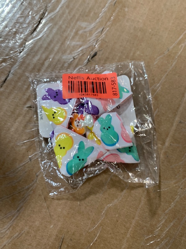 Photo 1 of **READ NOTES**(MISSING 1 BOW)
2 Pack Easter Bunny Hair Bows Ribbon Alligator Clips Girls Women Rabbit Egg Spring Hair Accessories 4 Inch