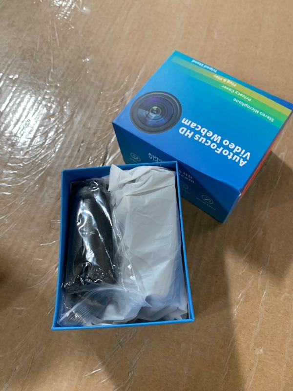 Photo 1 of ***PARTS ONLY***  Catitru Full HD 1080P Webcam with Built-in Mic Wide Angle & Auto Focus Privacy Cover for PC/Laptop Plug & Play USB Camera Black