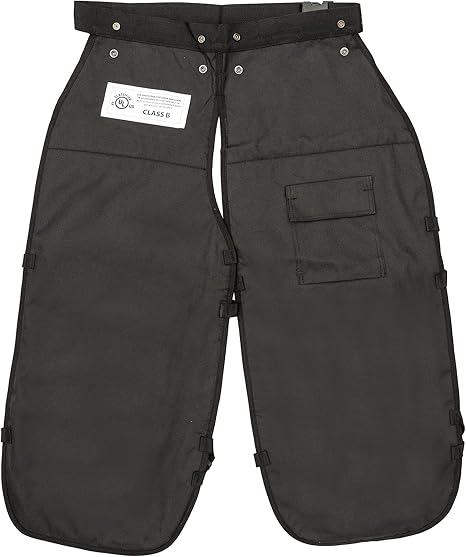 Photo 1 of  Chainsaw Chaps for Men CLASSIFIED D - Adjustable Belt - Chain Saw Chaps for Men, Apron Style W/Pocket, Chainsaw Safety Equipment