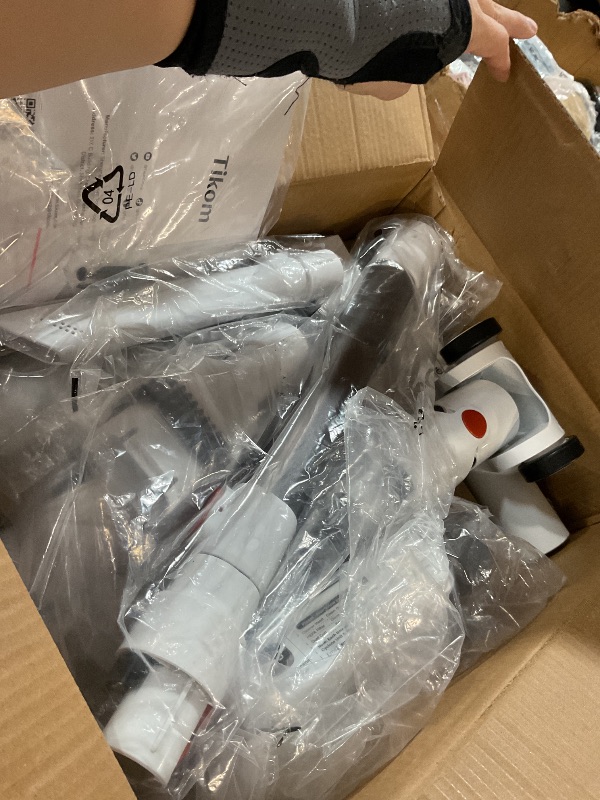 Photo 1 of (used)(incomplete) Tikom V500 Cordless Vacuum Cleaner for Home, 40000Pa/450W Stick Vacuum with LED Touch Screen, Charging Wall Dock