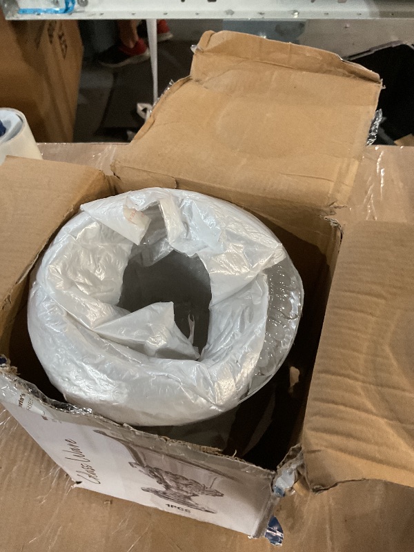 Photo 1 of ***(USED)***
Kaitnax 9" Silver Ceramic Vase Flower Vase Crinkle Paper Bag Shape Ceramic Vase Art Decorative Flower Vase for Wedding, Dinning, Bookshelf, Home Decoration or Gift