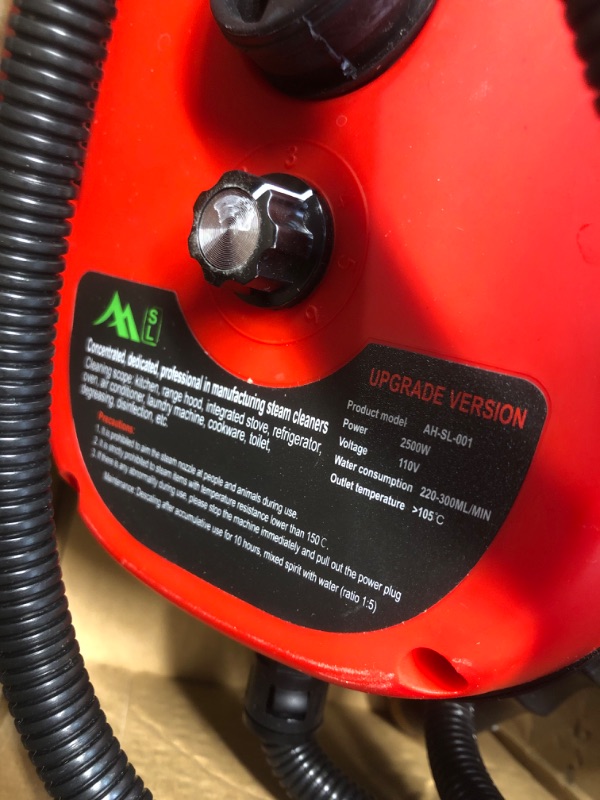 Photo 1 of (incomplete) High Temperature Pressurized Steam Cleaner 2500W Handheld High Pressure Steam Cleaning Machine Portable 