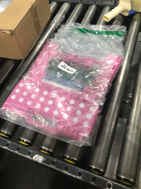 Photo 1 of ACSTEP 9 Inch Folding Step Stool - The Lightweight Step Stool is Sturdy and Safe Enough. Opens Easy with One Flip. Great for Kitchen, Bathroom, Bedroom Pink