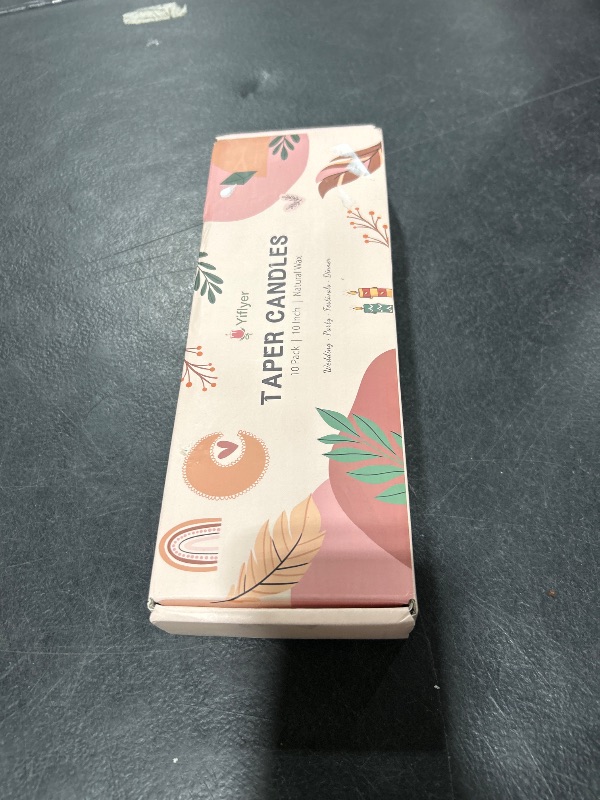 Photo 1 of 10 Inch Pale-Pink Taper Candles for Home Decoration, 10 Pack Unscented Candlesticks for Dinner Wedding Party, Smokeless and Dripless Candle Sticks