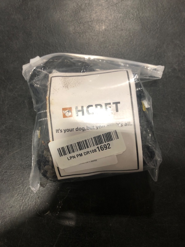 Photo 1 of Hcpet Dog Shoes, Dog Boots & Paw Protectors for Winter Snowy Days, Rainy Weather, Outdoor Anti-Slip Sole Dog Booties for Hardwood Floor Black-Leg 2