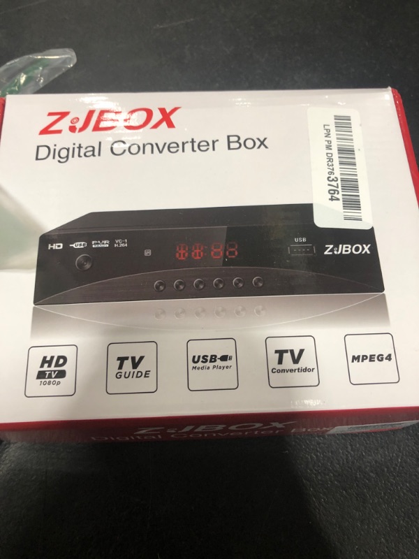 Photo 1 of Digital TV Converter Box, ATSC Cabal Box - ZJBOX for Analog HDTV Live1080P with TV Recording&Playback,HDMI Output, Timer Setting TV Tuner Function Set Top Box Digital Channel Free
