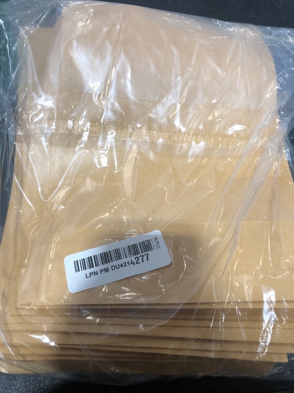 Photo 1 of 100 Pcs Resealable bags,6.7" x 9.4" Stand Up Kraft Paper Bags with Matte Window, Zip Lock Food Storage Bags for Packaging Products, Reusable, Sealable