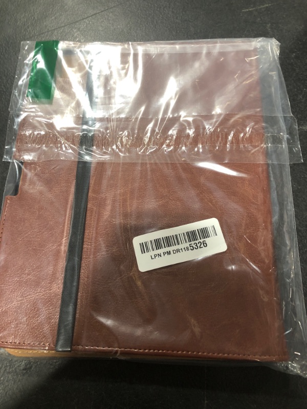 Photo 1 of DTTO for iPad Pro 11 inch Case (M4) 2024, Premium Leather Business Folio Stand Cover with Pencil Holder - Auto Wake/Sleep and Multiple Viewing Angles, Brown