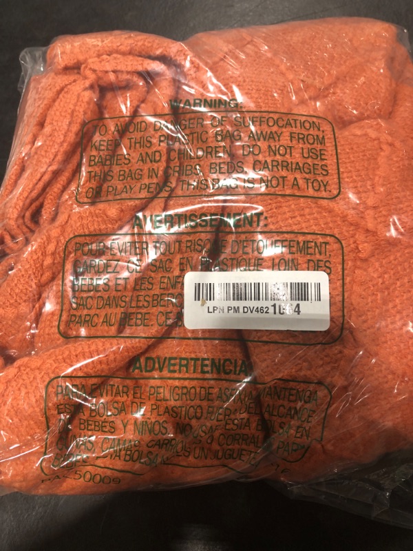 Photo 1 of PAVILIA Coral Orange Knit Throw Blanket for Couch Bed, Soft Knitted Farmhouse Sofa Throw for Living Room, Lightweight Decorative Fall Throw Blanket for Chair, Outdoor Textured Boho Blanket, 50x60