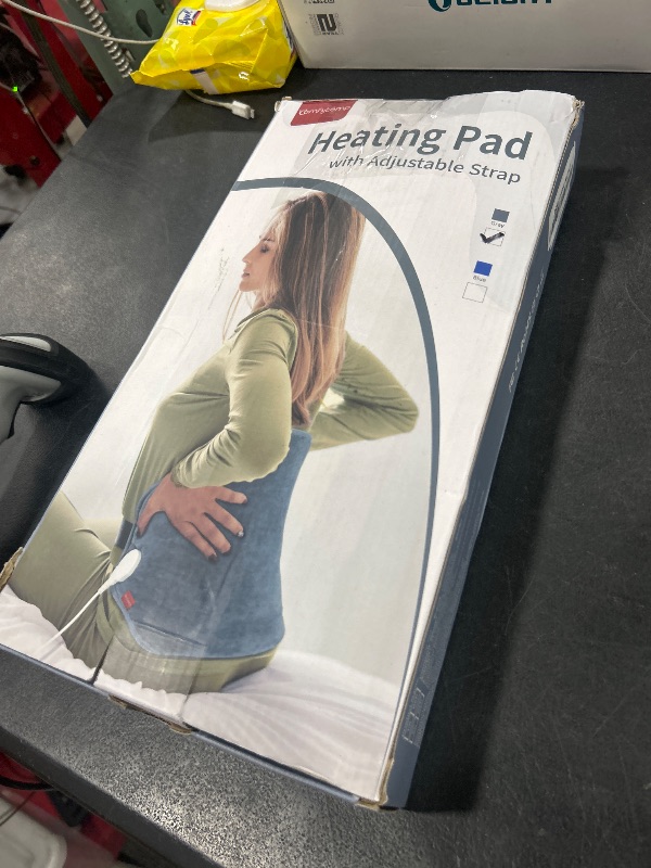 Photo 1 of Upgraded Heating Pad for Back Pain Relief, Comfytemp Birthday Gifts for Women Men, FSA HSA Eligible Large Electric Heat Pad for Cramps, Lower Back, Lumbar, Sciatica, XL Heated Belt — 11 Auto-Off Grey