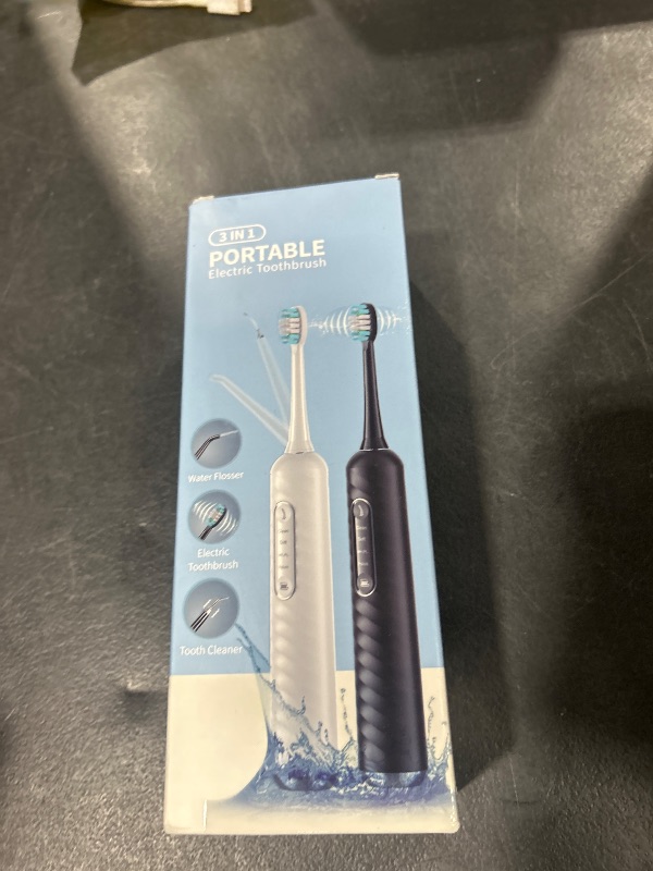 Photo 1 of UNINGOPI Electric Toothbrush with Water flosser, 3 in 1 Teeth Cleaning Kit with 7 Modes, Electric Toothbrush and flosser Combofor Adults, Water Flosser Portable for Travel and Home (White)