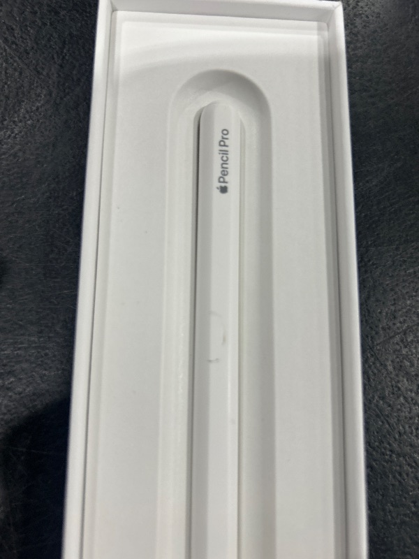 Photo 1 of Apple Pencil Pro: Latest Model - Device Compatibility Check Required - Pixel-Perfect Precision, Tilt and Pressure Sensitivity, Perfect for Note-Taking, Drawing, and Art. Charges and Pairs Magnetically