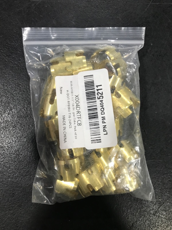Photo 1 of HASAOMOI 24PCS 1/2" Air Brake Hose End Fitting, Brass DOT Sleeve Tube for Hose End Connector-1/2" Air Brake Hose End Fitting Repair Tube for Air Hose Braking System