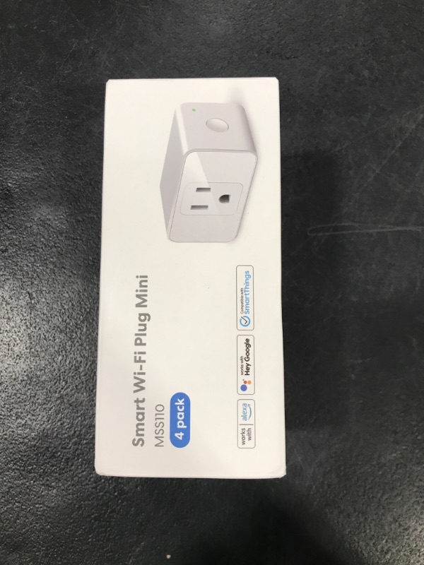 Photo 1 of meross Smart Plug Mini, 15A & Reliable Wi-Fi, Support Apple HomeKit, Siri, Alexa, Echo, Google Assistant and Nest Hub, App Control, Timer, No Hub Needed, 2.4G WiFi Only, 4 Pack