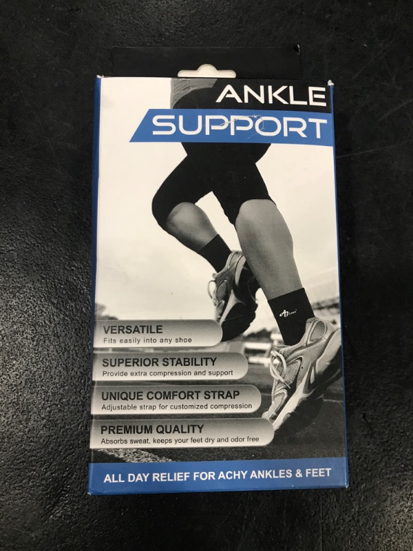 Photo 1 of ABIRAM Foot Sleeve (Pair) with Compression Wrap, Ankle Brace For Arch, Ankle Support, Football, Basketball, Volleyball, Running, For Sprained Foot, Tendonitis, Plantar Fasciitis