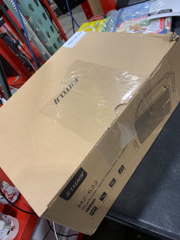 Photo 1 of Inwa Outdoor Bluetooth Speakers, 400W Active Passive Wall Mount Speaker, Waterproof Wireless Indoor/Outdoor Stereo Sound System w/Aux in, Suitable for Patio/Porch/Gazebo/Garage(MZ-622, Pair)