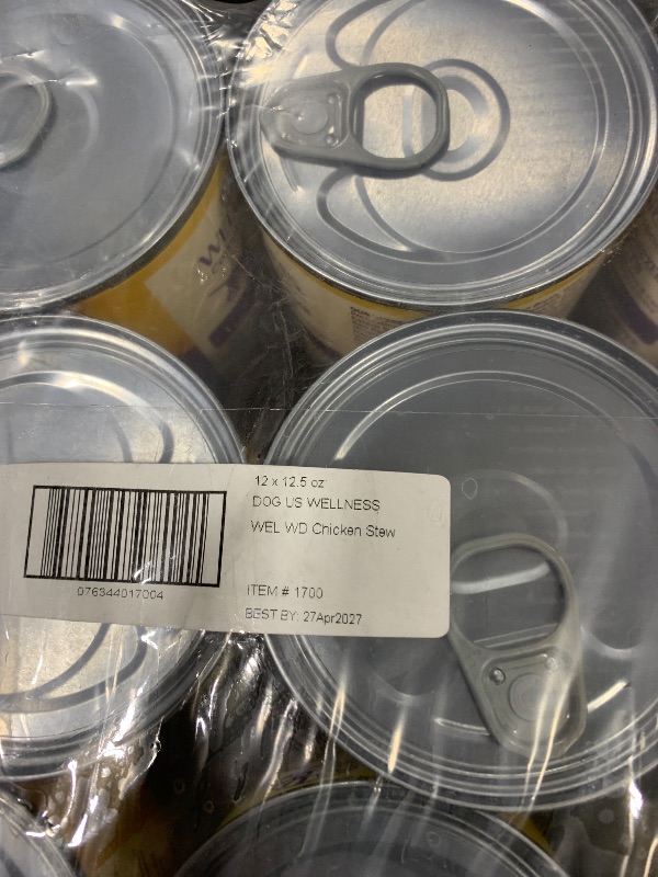 Photo 1 of Wellness Complete Health Thick & Chunky Natural Grain Free Canned Wet Dog Food, Chicken Stew, 12.5-Ounce Can (Pack of 12)