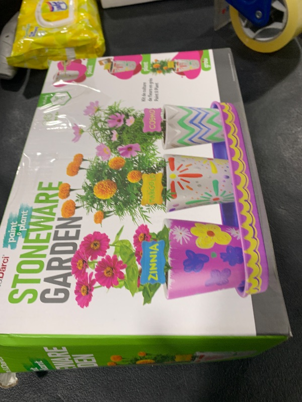 Photo 1 of Paint & Plant Stoneware Flower Gardening Kit - Easter Gifts for Girls & Boys Ages 6-12 - Kids Arts & Crafts Project Birthday Gift, STEM Activity for Age 6, 7, 8, 9, 10, 11 & 12 Year Old Girl