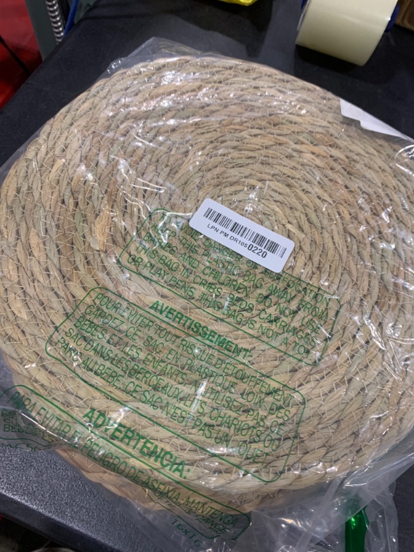 Photo 1 of Round Woven Placemats Plate Chargers Set of 10, 12 Inch Boho Farmhouse Rustic Woven Place Mats for Dining Table Decor, Rattan Wicker Table Mats Chargers for Dinner Plates