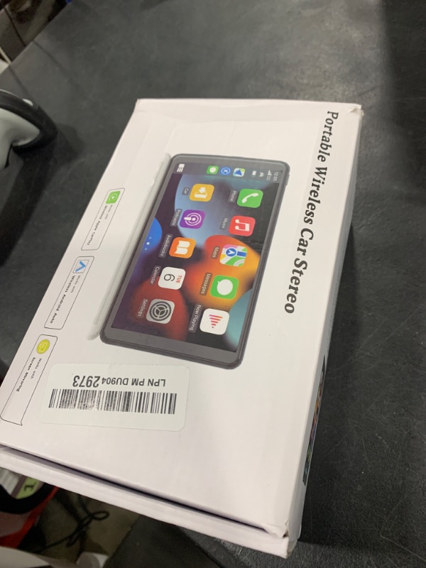Photo 1 of Portable Wireless Carplay Car Stereo, 7" HD Touchscreen for Car with Apple CarPlay & Android Auto with Backup Camera/Mirror Link/Voice Control/Bluetooth/GPS/AUX/FM Satellite Radio for All Vehicles