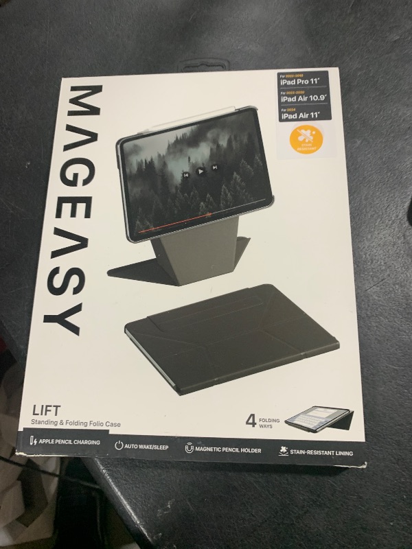 Photo 1 of MAGEASY Multi-Angle Case for 2025 M3 & 2024 M2 iPad Air 11" - Turn iPad Into A Monitor, Float Folio Case with Scratch Resistant & Anti-Stain, Portable iPad Stand | Lift - Black