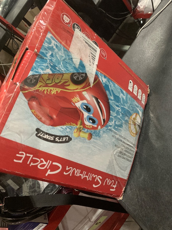 Photo 1 of HopeRock Pool Float Kids with Water Gun, Toddlers Pool Float Inflatable Ride-on Swimming Pool Toy for Boys Aged 3-8 Years, for Summer Fun-Pool Float Kids,Ride-on Swimming Pool Toys?Red?