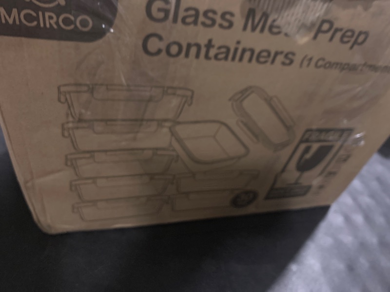 Photo 1 of M MCIRCO [8-Pack,29 oz] Glass Meal Prep Containers,Glass Food Storage Containers,Airtight Glass lunch Containers with Lids - Microwave, Oven, Freezer and Dishwasher