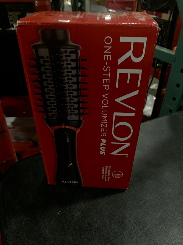 Photo 1 of REVLON One-Step Volumizer Plus Hair Dryer and Styler, Enhanced Motor for Less Frizz, More Shine, and Reduced Heat Damage for Salon Style Round Brush for Blowout, Black (Amazon Exclusive)