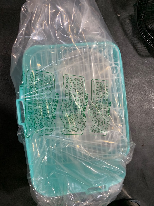 Photo 1 of PINVNBY Rabbit Litter Box for Cage Bunny Corner Litter Bedding Box Small Animal Litter Pan Hanging Pet Bowls Cage Potty Trainer Pet Toilet for Rabbit Bunny Guinea Pigs Small Animals?Green?