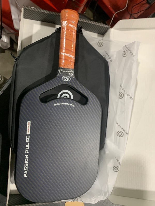 Photo 1 of V8 Pro Pickleball Paddle -16mm T700 Carbon/Aramid Fiber Surface Pickle Ball Paddles, Thermoformed Unibody, Edgeless & Lightweight, USA Approved (Black/White-16mm)