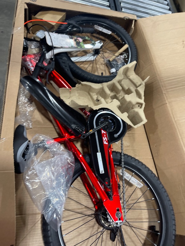 Photo 1 of Royalbaby Freestyle 7 Kids Bike 20 Inch Wheel Dual Handbrakes Teens Bicycle Boys Girls Ages 6-10 Years, Kickstand and Water Bottle Included, Red