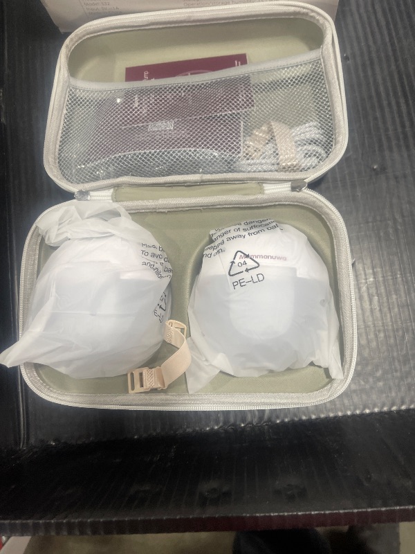 Photo 1 of Mammanuwa Electric Breast Pump - Lightweight, Portable, & Hands-Free with Baby Mouth Technology - BPA-Free, 4 Modes, 9 Levels - Elevate Your Breastfeeding Style with Mammanuwa S32 (White)