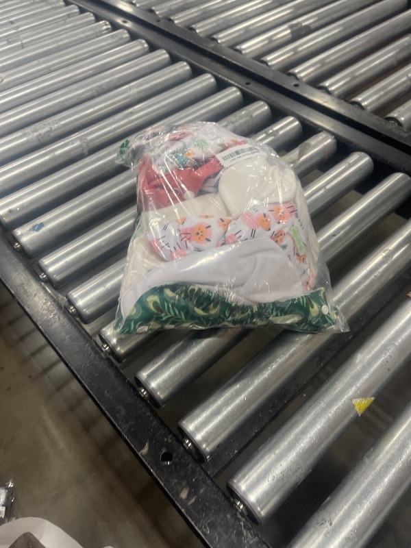 Photo 1 of wegreeco Cloth Diapers 6 Pack with 6 Inserts & 1 Wet Bag, Washable Cloth Diapers for Babies, One Size Adjustable Reusable Diapers Baby (Flower)