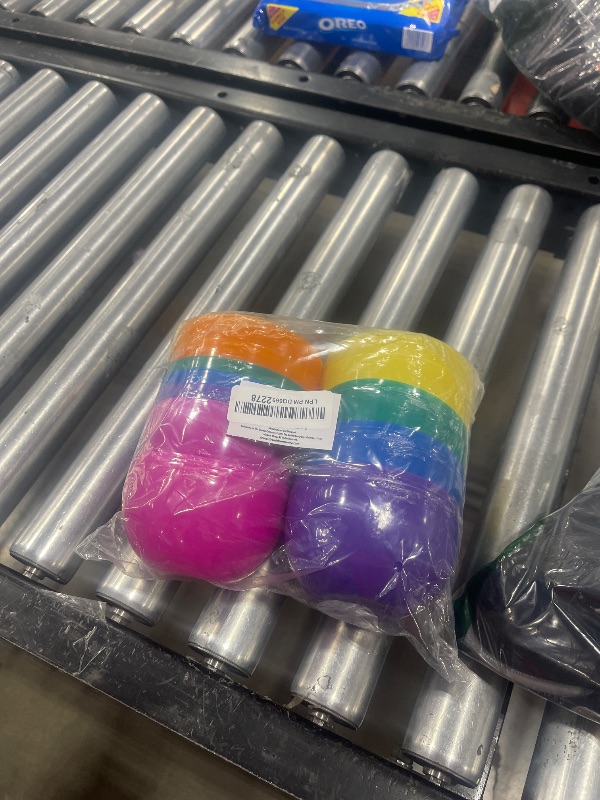 Photo 1 of 6 Inch Jumbo Filable Easter Eggs (6 Pack) Six Colorful Bright Plastic Easter Eggs, Stands Upright, Perfect for Easter Egg Hunt, Surprise Egg, Easter Hunt, Assorted Colors, 6" Giant Filable Eggs 6 Pack
